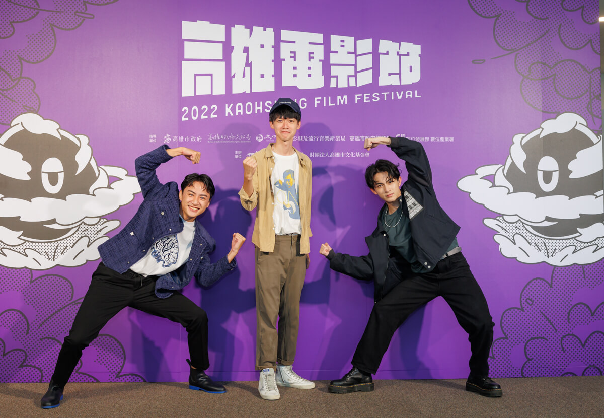 導演丁冠濠（左）、演員吳翰林、林暉閔，製作人唐在揚-圖片